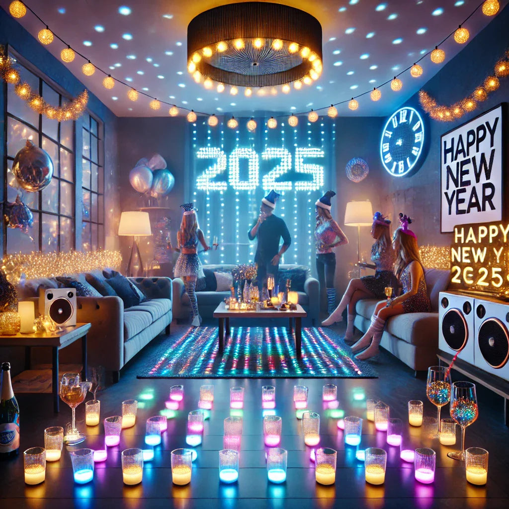 Silvester-Party zu Hause: Mit LED-Effekten ins neue Jahr starten