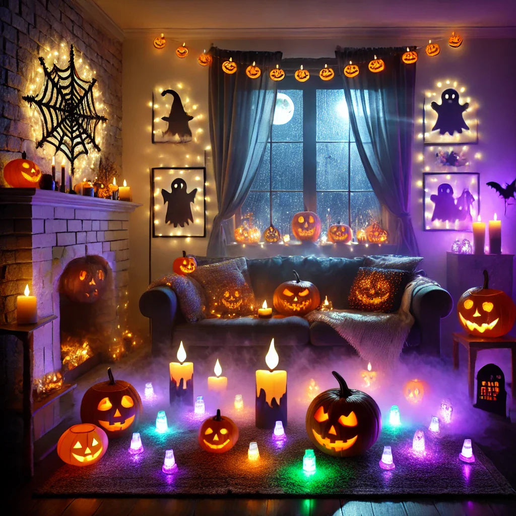 Halloween-Party-Deko: Gruselige Atmosphäre mit LED-Licht zaubern
