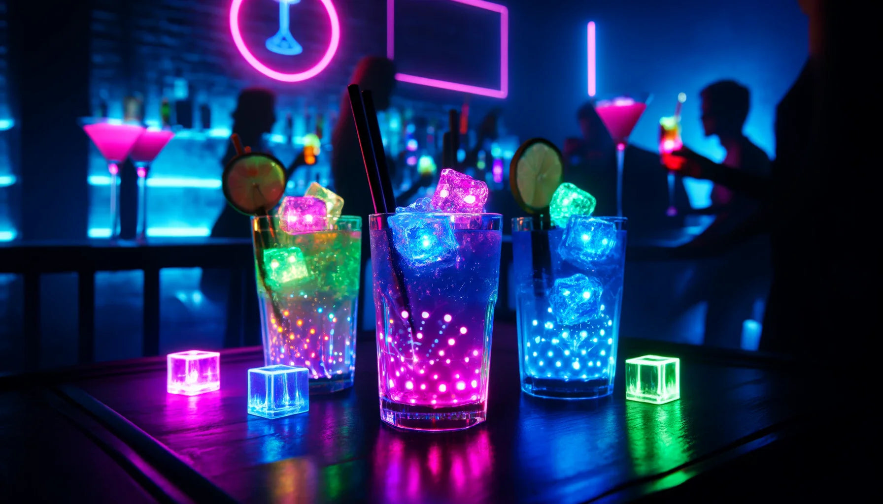 Leuchtende Cocktails: Coole Drink-Rezepte mit LED-Eiswürfeln