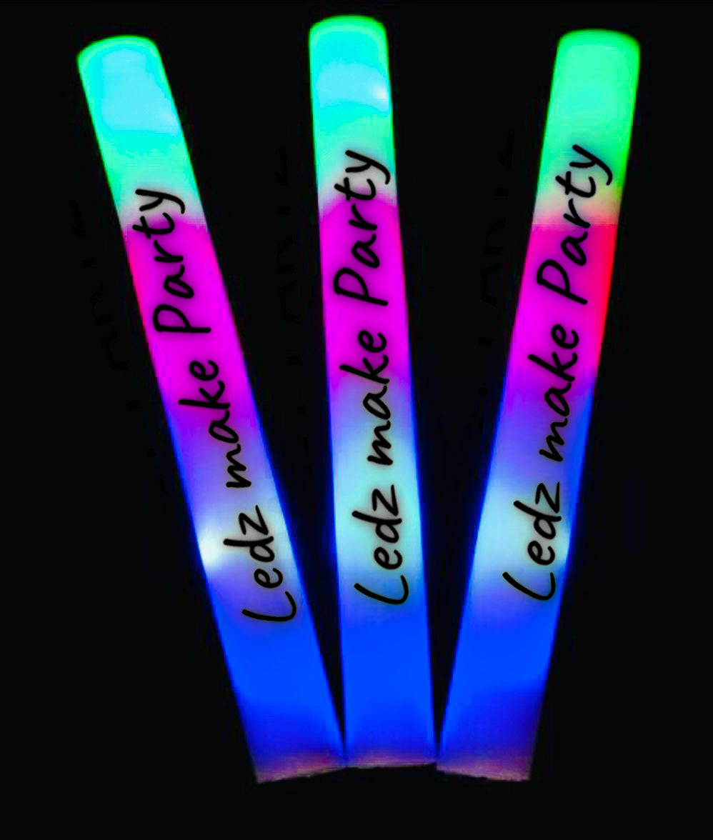 LED Party Schaumstoff Stab 10er Pack – Leuchtende Party-Dekoration