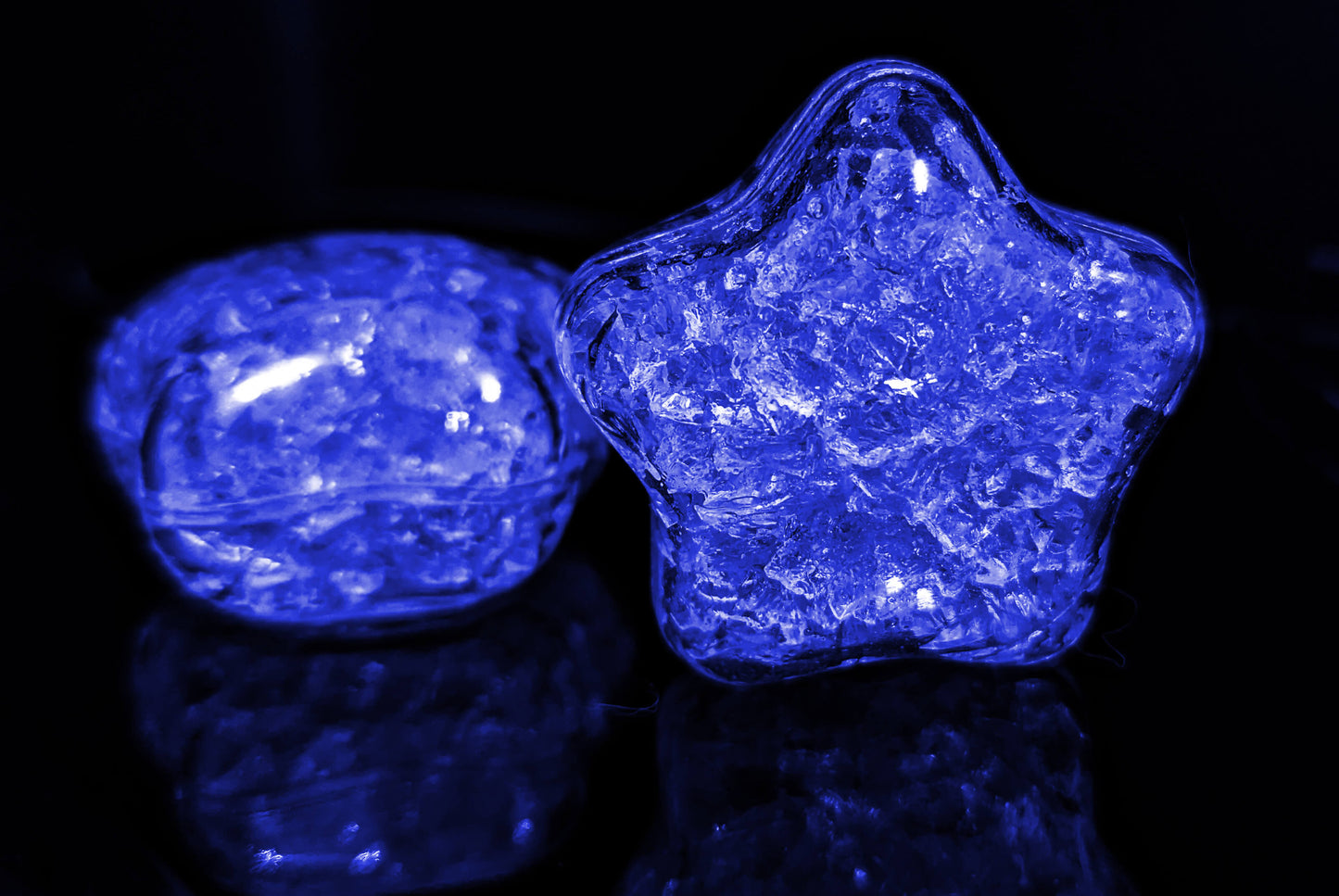 LED Eiswürfel Stern 12er Pack – Leuchtende Party-Dekoration