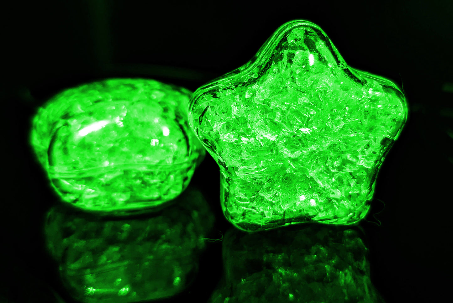 LED Eiswürfel Stern 12er Pack – Leuchtende Party-Dekoration