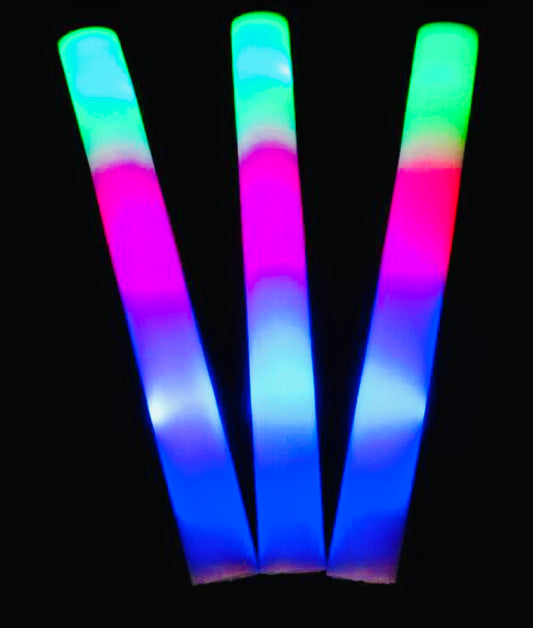 LED Party Schaumstoff Stab 55er Pack – Leuchtende Party-Dekoration