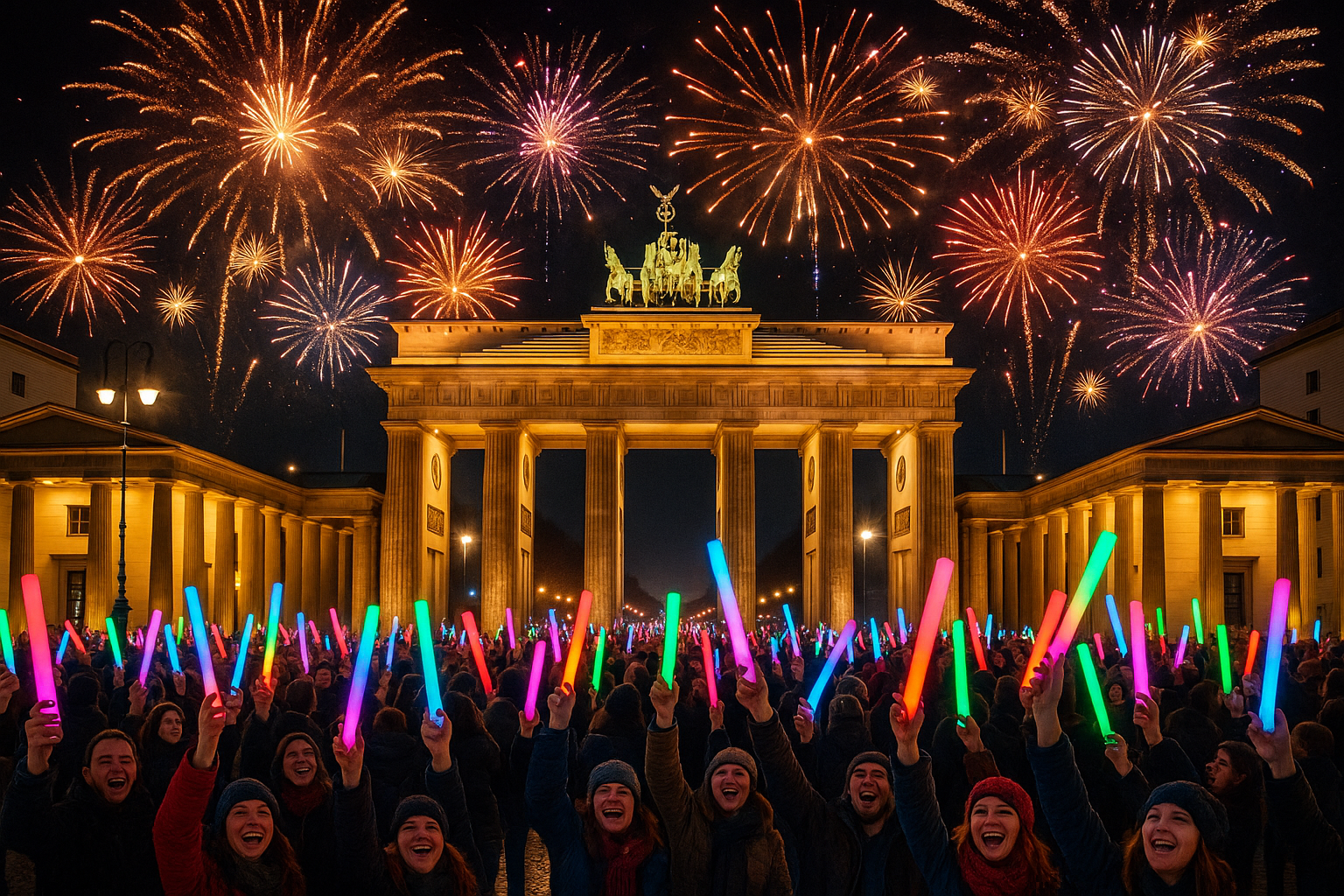 LED Party Schaumstoff Stab 2000er Event Pack – Leuchtende Party-Dekoration