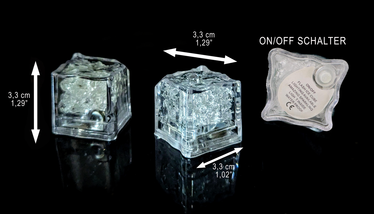 LED Eiswürfel 96er Mix Paket – Leuchtende Getränkedekoration