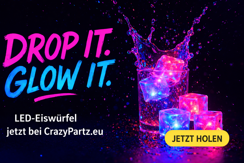 LED Ice Cubes Big Cubes On/Off 240 Pieces Business Pack – Perfect Party Decoration