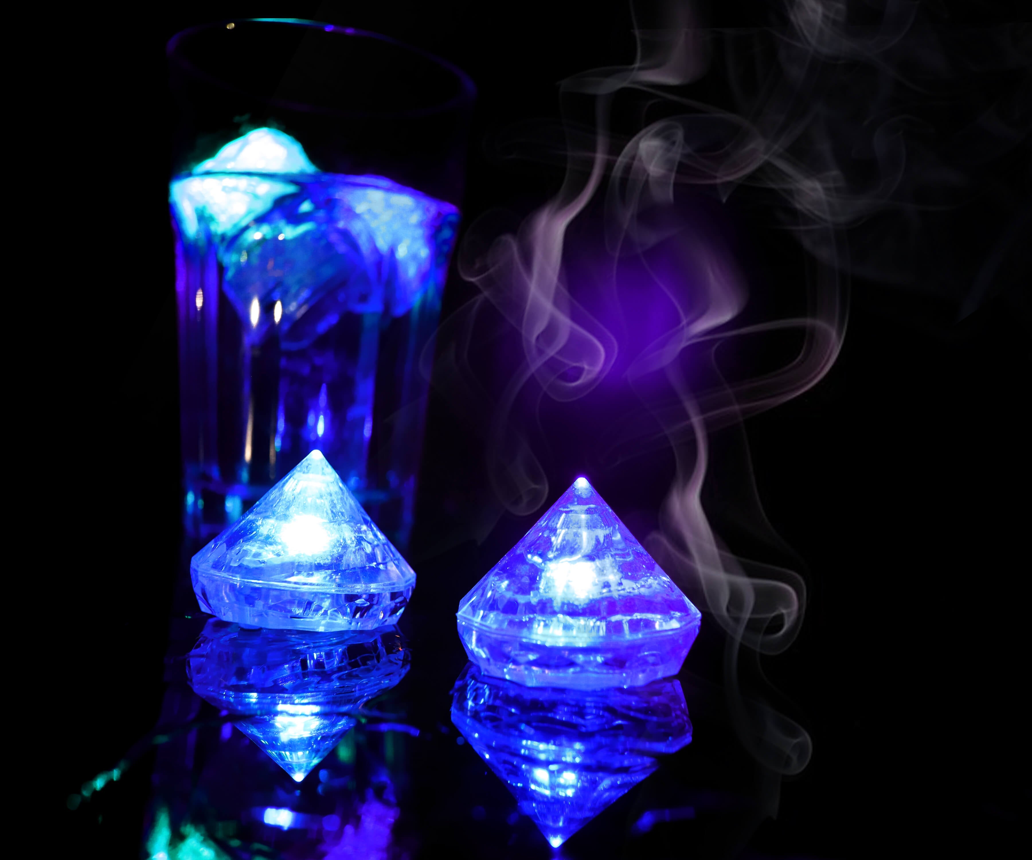 LED ICE CUBES DIAMOND PACK OF 12