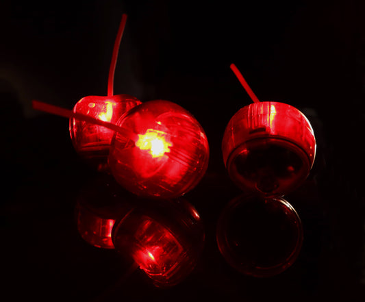 LED Eiswürfel Kirsche 24er Pack – Leuchtende Party-Dekoration