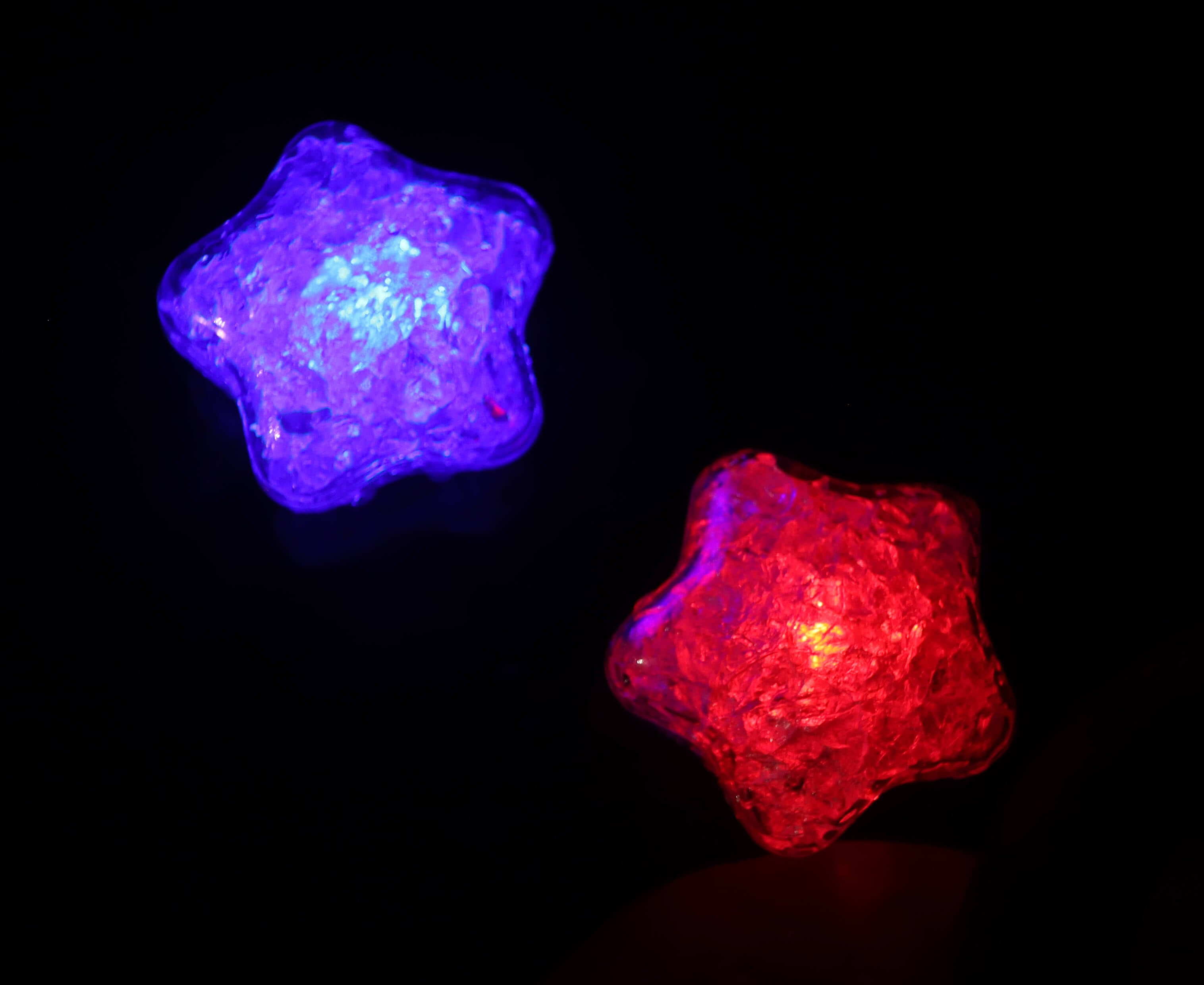 LED Ice Cube Star Pack of 60 – Glowing Party Decoration