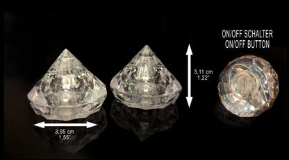 LED Eiswürfel Diamant 12er Pack – Exklusive Party-Dekoration