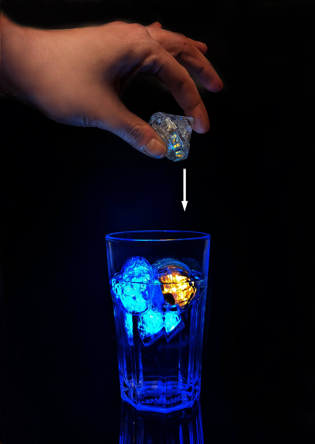 LED Eiswürfel Diamant 240 Stück Business Pack – Premium Party-Dekoration