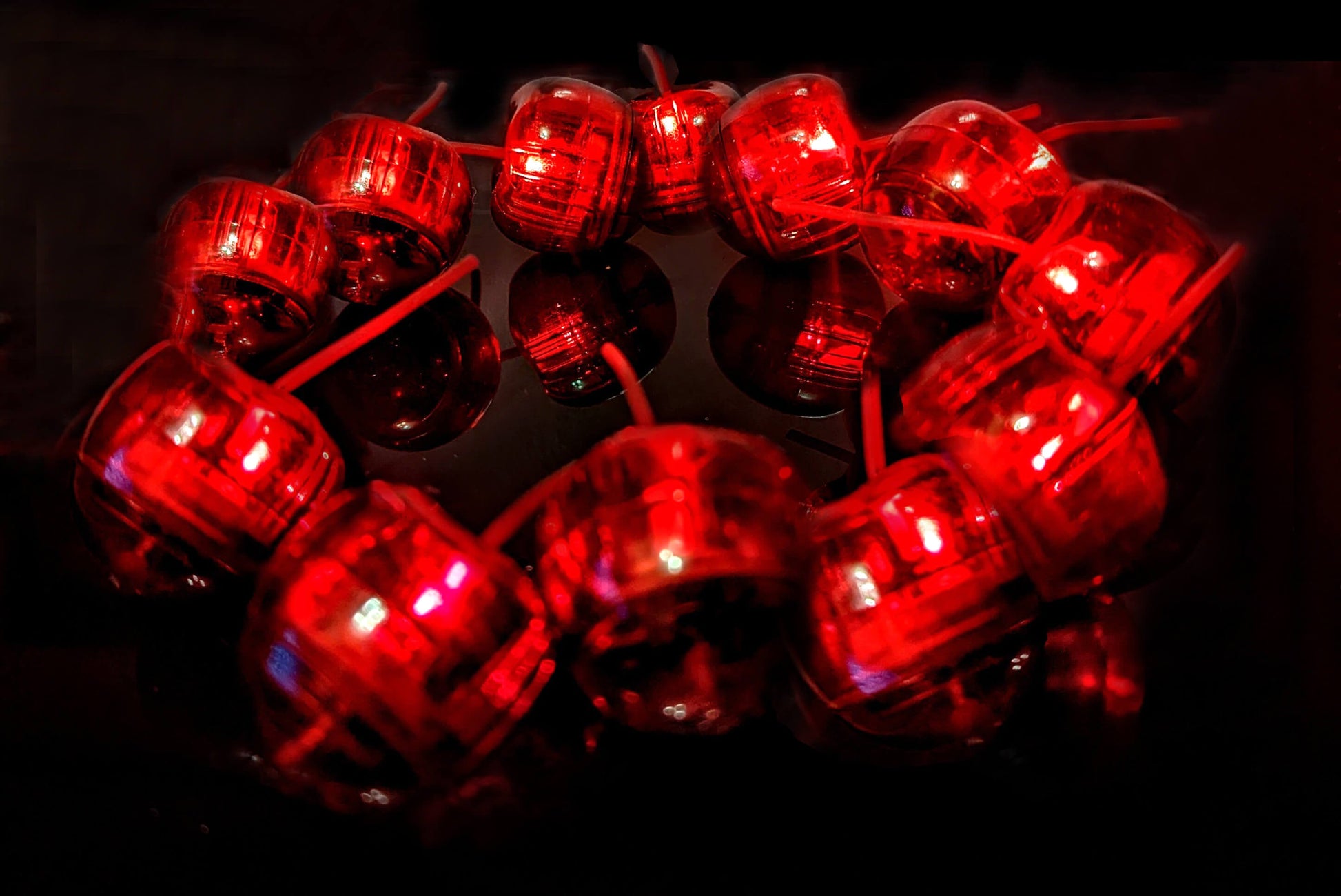 LED Eiswürfel Kirsche 240 Stück Business Pack – Leuchtende Dekoration