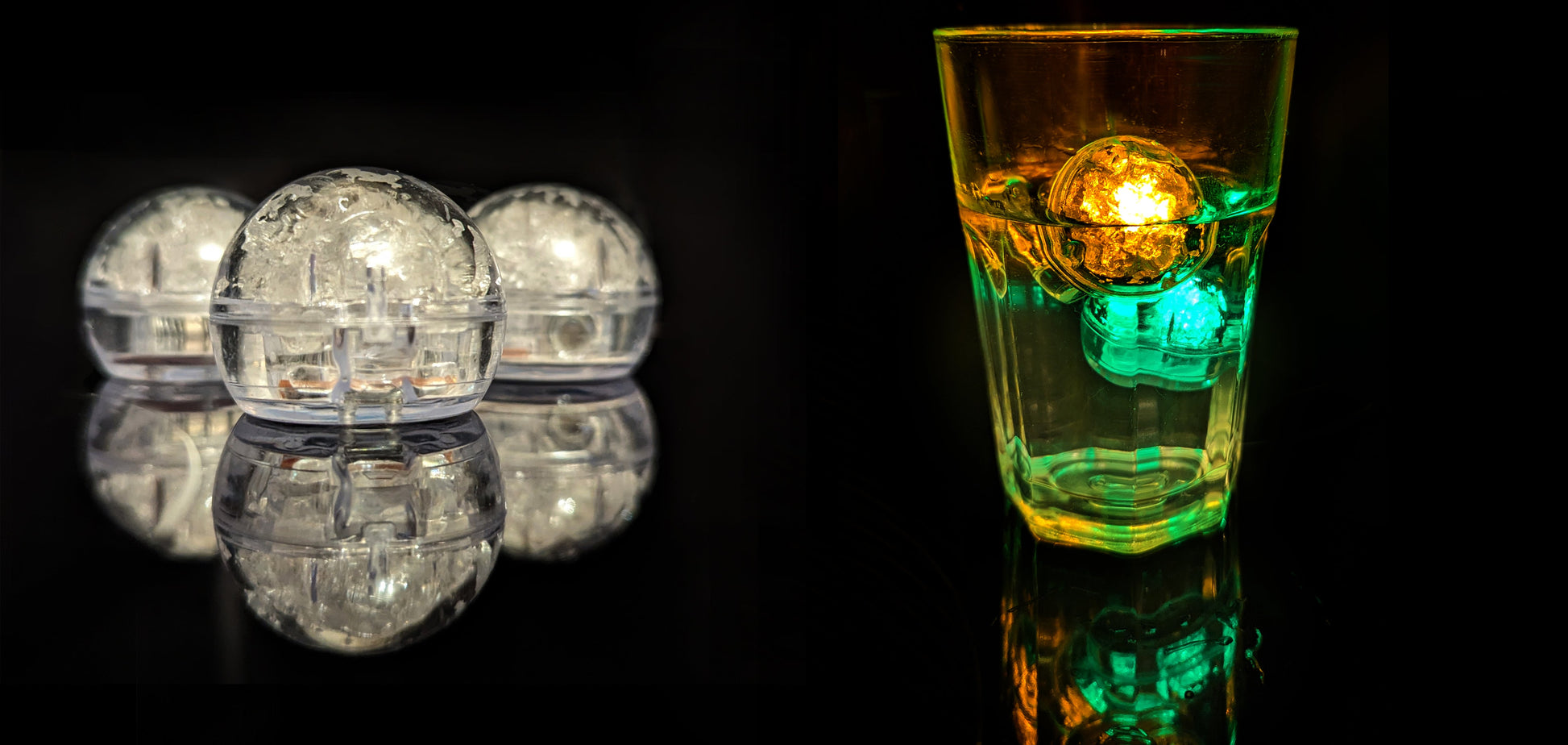 LED Eiswürfel Kugel 240 Stück Business Pack – Glänzende Party-Dekoration