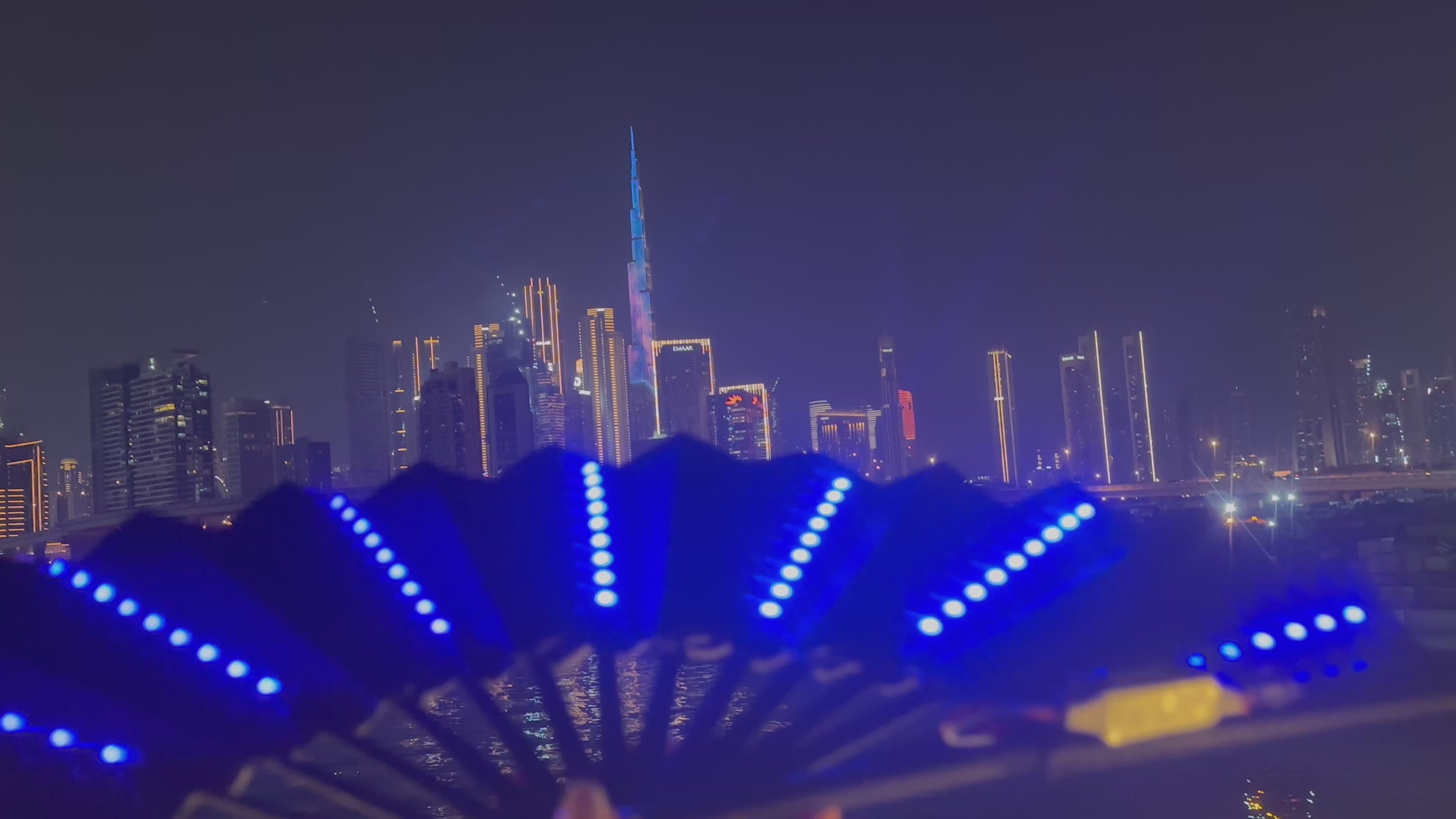 XL LED el fanları RGB 30 iş paketi - parlayan parti dekorasyonu