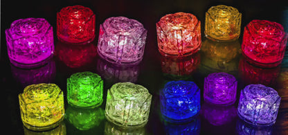 LED Eiswürfel 96er Mix Paket – Leuchtende Getränkedekoration