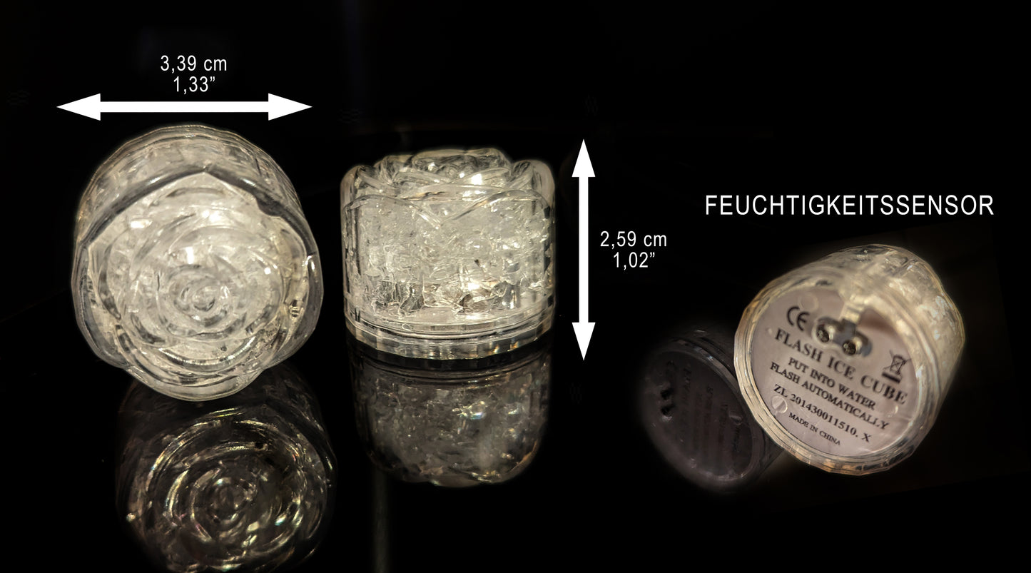 LED Eiswürfel 96er Mix Paket – Leuchtende Getränkedekoration