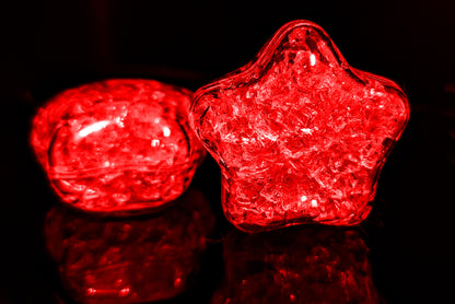 LED Eiswürfel Stern 12er Pack – Leuchtende Party-Dekoration