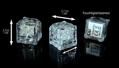 LED Eiswürfel Würfel 12er Pack – Leuchtende Party-Dekoration